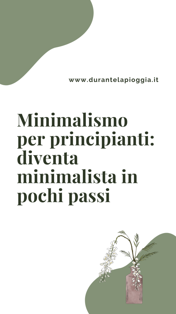 minimalismo per principianti