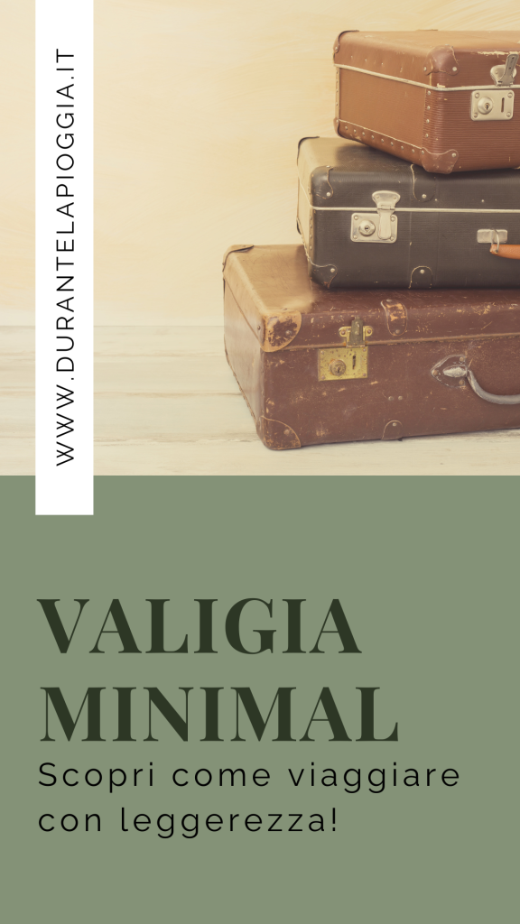 valigia minimalista