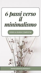 minimalismo per principianti