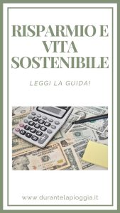 risparmio e vita sostenibile