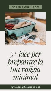 valigia minimalista