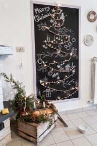 albero di Natale alternativo - lavagna