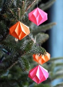 albero di Natale alternativo - origami