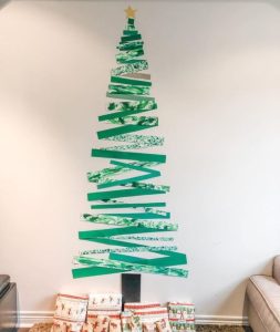 albero di Natale alternativo - washi tape