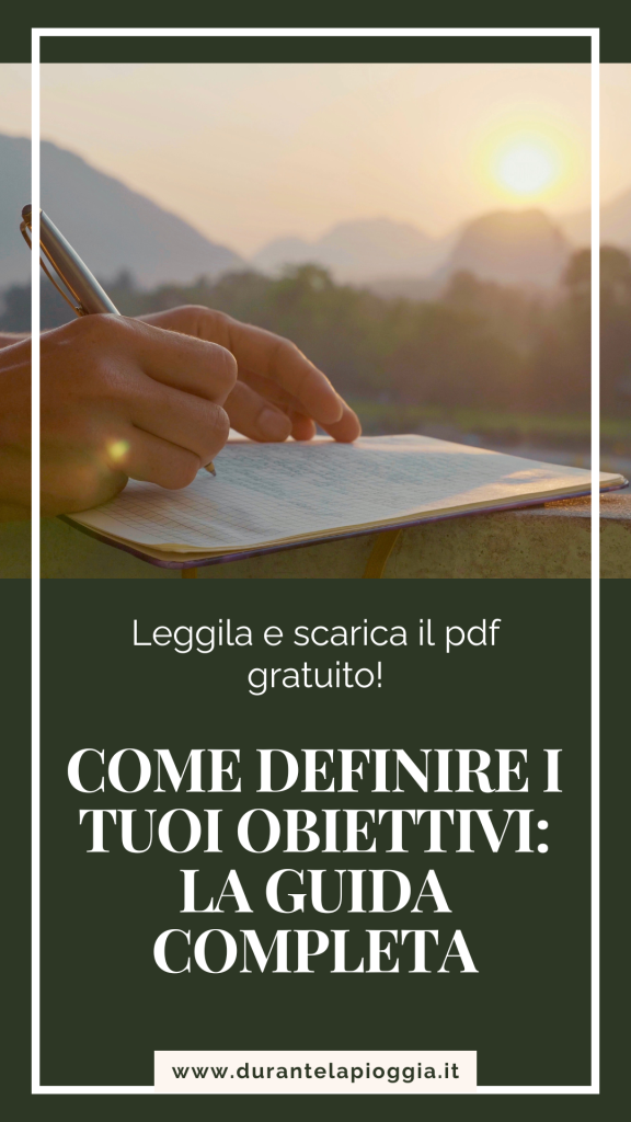 PIN come definire gli obiettivi