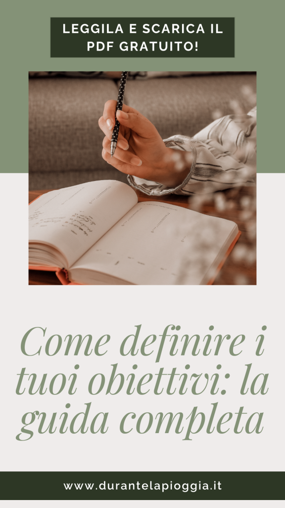 PIN come definire gli obiettivi