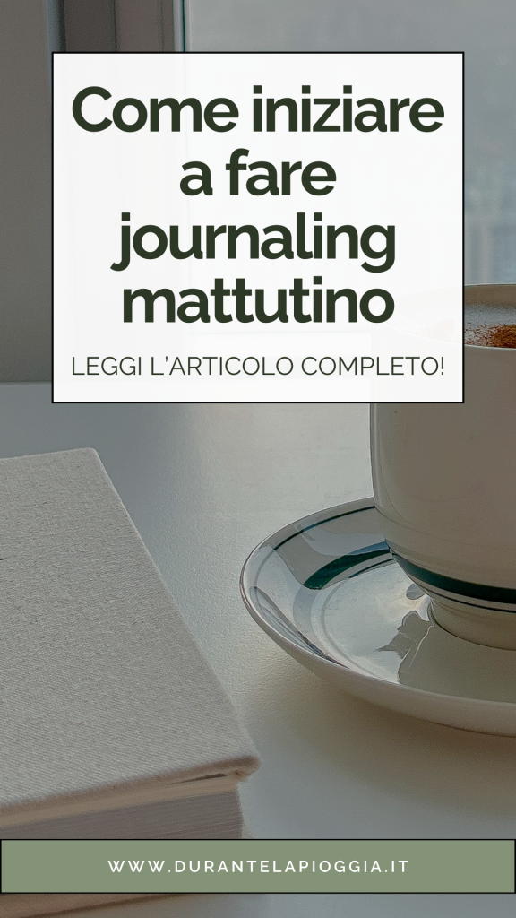 PIN fare journaling mattutino