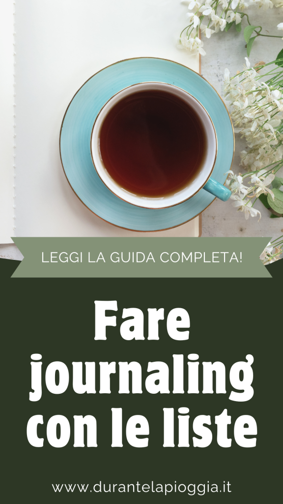 PIN Fare journaling con le liste