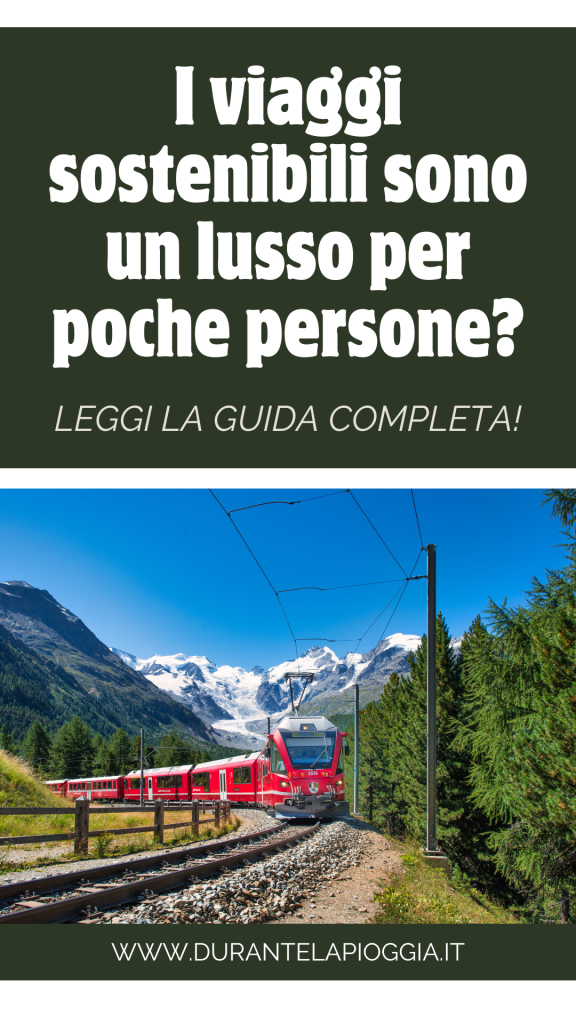 PIN viaggi sostenibili sono un lusso