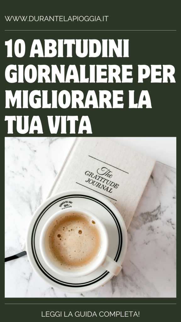 PIN abitudini giornaliere per migliorare la vita