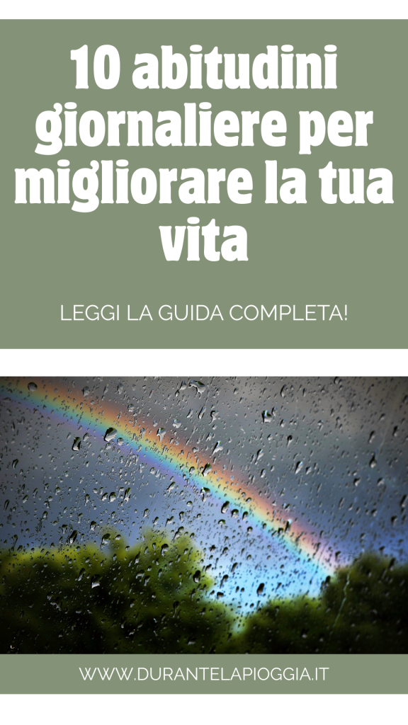 PIN abitudini giornaliere per migliorare la vita