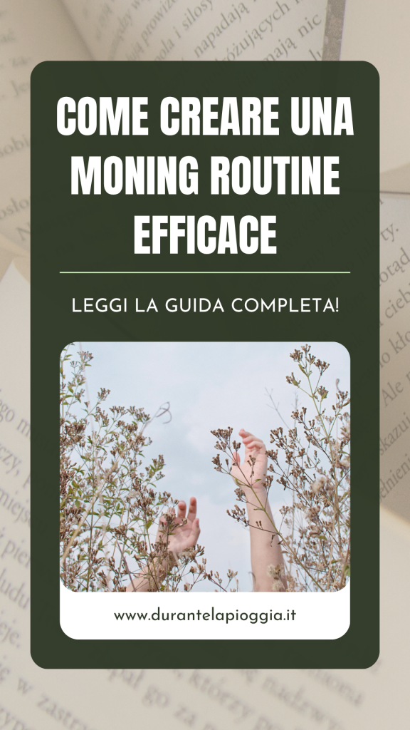 PIN come creare una morning routine