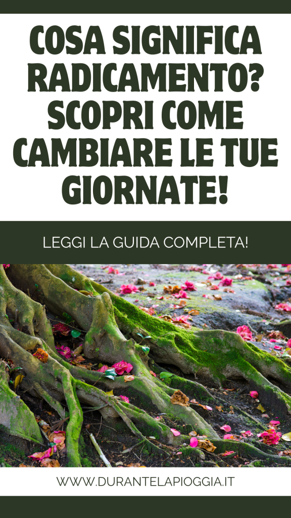 PIN COSA SIGNIFICA RADICAMENTO