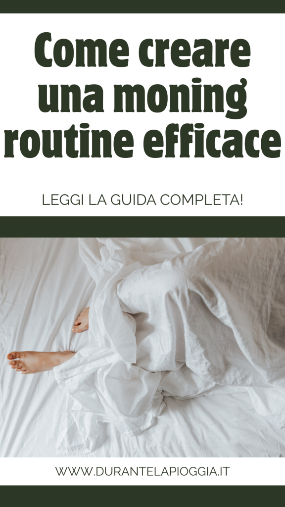 PIN come creare una morning routine
