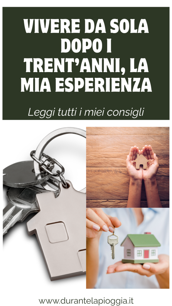 PIN vivere da sola dopo i trent'anni